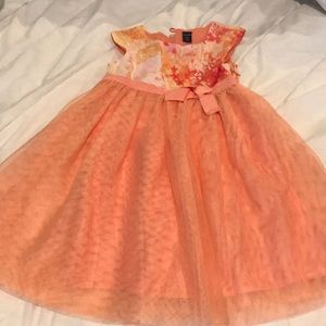 Girls peach dress